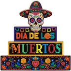 Putuo Decor Day of The Dead Table Decor Sugar Skull Dia De Los Muertos Sign - Image 2