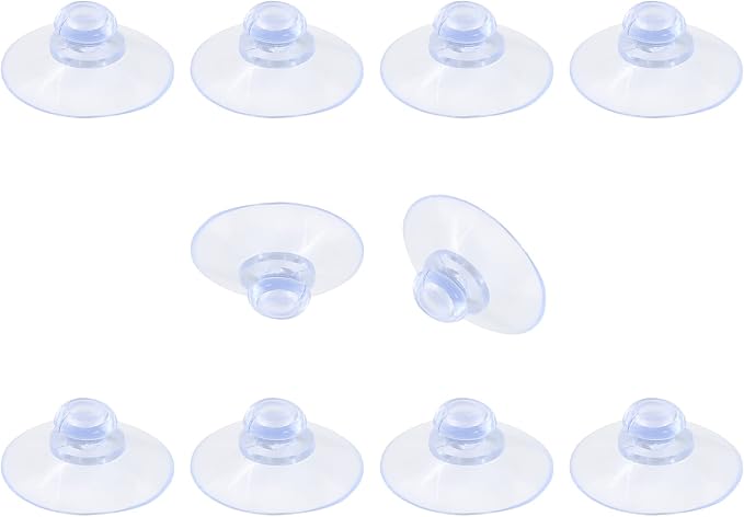 10 Pack Glass Table Suction Cups - 30mm Rubber Suckers by Qjaiune