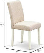 East West Furniture ABP2T02 Abbott Parson Dining Room Chairs - Image 3