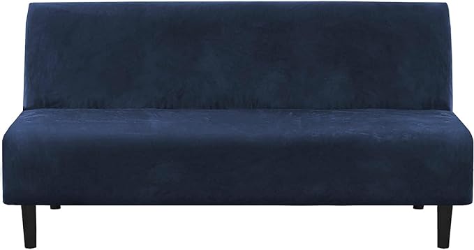 H.VERSAILTEX Real Velvet Futon Cover Armless Sofa Covers Sofa Bed Covers by HVERSAILTEX