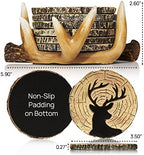 Deer Antler Coasters Set of 6 - Handcrafted Hunting Decor & Man Cave Gifts - Image 2