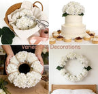 Kimura's Cabin 6pcs White Hydrangea Artificial Flowers Silk Fake Flowers - Image 6