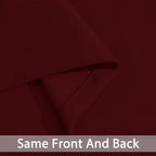 Yakamok Room Darkening Curtains 52x63 inch Length Wine Red-Living Room | 2 - Image 6
