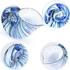 Hand Blown Glass Shell Decoration, Art Glass Conch Sculpture, Colorful Shell Statue for Room Office Coffee Table Living Room TV Stand Cum Home Decoration. - Image 6