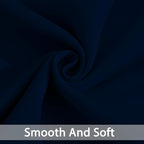 Yakamok Room Darkening Curtains 52x63 inch Length Dark Blue-Living Room | 2 - Image 7