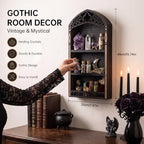 Crystal Shelf Display, Goth Room Decor, Trinket Shelf, Display Shelves - Image 6
