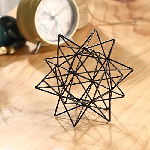 Metal Table Top Decor, 3D Metal Geometric Sculpture - Image 2