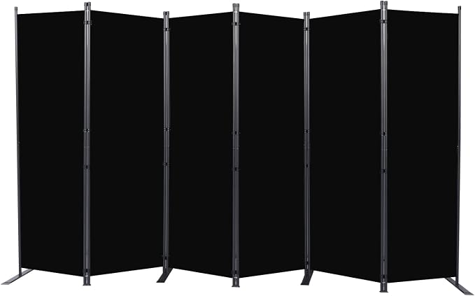Room Divider 6FT Portable Room Dividers and Folding Privacy Screens, 6 Panel by HOMSCREENER