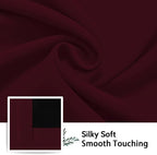 SimpleHome Burgundy Red 100% Blackout Curtains Room Darken Living Room 84 | - Image 7