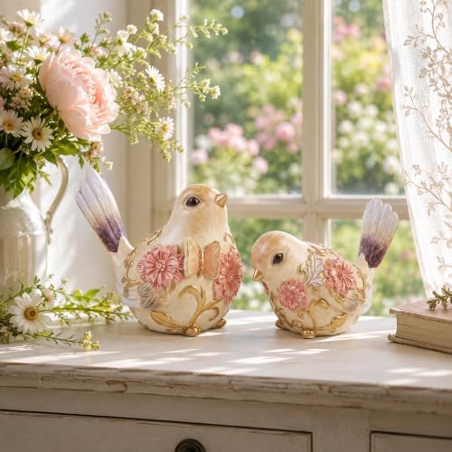Stylor Bird Figurines Home Decor Set of 2 - Image 5