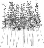 ABAJI 24 PCS Eucalyptus Stems Plastic Vivid Leaf Decorations Artificial Leaves Fake Faux Greenery Plant for Home Office House Table Desk Decor Wedding or Party Vase Forever Live by ABAJI