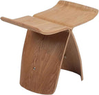 Simple Japanese Solid Wood Curved Stool Side TableSofa TableBedside Table by Unknown