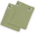 Blackout Curtains 52 x 108 inch/Sage Green Curtains Set of 2 Panels/Thermal - Image 9