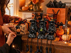 Dlfghos Halloween Decor Witch Figurines Set of 3, Halloween Indoor Decorations Witch Decor Resin Witch Statue for Table Desk Bookshelf Mantel Tiered Tray Spooky Halloween Decor Witch Gifts - Image 4