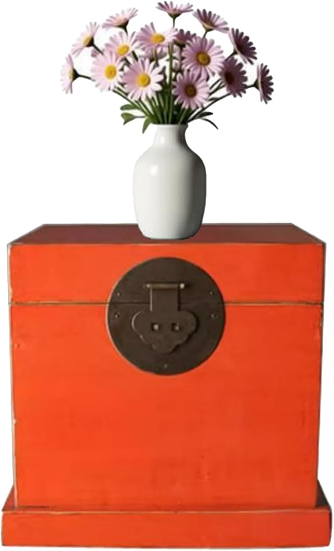 Chinese Inspired Cabinets Distressed Petite Elmwood Chinese Ming Cabinet by Unknown