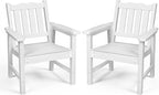 Stoog All-Weather Patio Chairs Set of 2, HIPS Outdoor Chairs by Stoog