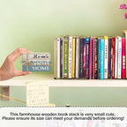 Mini Decorative Books For Home Decor, Small Wood Book Stack For Table Decor, Home Sweet Home decoration Books For Living Room Bookshelf, Farmhouse Stacked Books decoration（L50) - Image 2