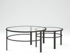 Henn&Hart Round Nested Coffee Table in Blackened Bronze, Coffee Table coffee - Image 9