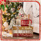 4 Pcs Christmas Table Decorations Indoor, Hot Cocoa Wood Sign - Image 5