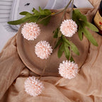 Mixed 10 Pcs Artificial Pompon Mum Set-8 Chrysanthemum & 2 Rose Red Daisy, Pink Silk Faux Flower for Vase Fall Floral Arrangements Wedding Centerpiece DIY Home Indoor Outdoor Decor (No Vase) - Image 5