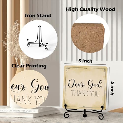 Home Decor, Farmhouse Shelf Decor For Living Room, Boho Aesthetic Table Decorations, Christian Gifts For Women Men, Entryway Tv Stand Fireplace Mantle Coffee Table Decoration (god-17) - Image 2