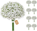 Dolicer 50 Pcs Babys Breath Artificial Flowers White Fake Babys Breath by DolicerLANDSCAPEQ
