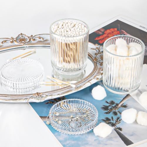 4pcs Clear Glass Bathroom Accessories Set - Image 5