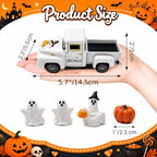 Cute Halloween Decor - White Ghost Truck Decorations - Image 3