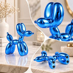 Blue Balloon Dog Decor,Balloon Animal Decor,Shelf Decor Preppy Room Decor,Cute Statue Home Decor, Bedroom Modern Sculpture Desk Decor,Office Gold Decorations Small Figurines - Image 4
