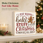 Christmas Decorations Gingerbread Wooden Box Sign - Image 5