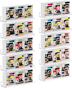 upsimples 10 Pcs 15" Acrylic Shelves for Wall Display and Storage, Clear by upsimples