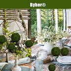 BYHER Moss Balls, 18 PCS Decorative Balls for Centerpiece Bowls - 6pcs 3.2" Natural Dried Balls+ 12pcs 2" Green Moss Balls Vase Bowl Filler (Set of 18) - Image 6