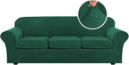 H.VERSAILTEX High Stretch Sofa Slipcover 4 Piece Cover Velvet Furniture by HVERSAILTEX