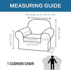 H.VERSAILTEX High Stretch Chair Cover Chair Slipcover 2 Piece Couch Shield - Image 2