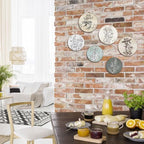 Barydat 6 Pcs Boho Wooden Plant Wall Art Decor,Round,8 Inch, 10 Inch - Image 5