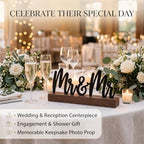 Mr and Mr Gay Wedding Gifts, Metal Desk Sign with Wood Base - Image 3