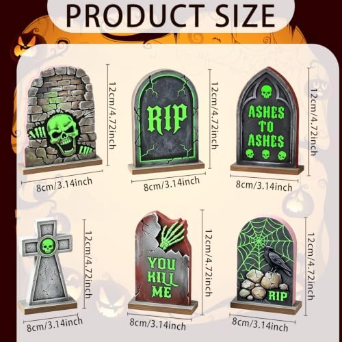 Halloween Tombstone Decor, Halloween Table Decorations Indoor for Home - Image 5