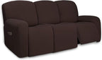 PureFit Super Stretch 3 Seats Recliner Sofa Couch Cover by PureFit
