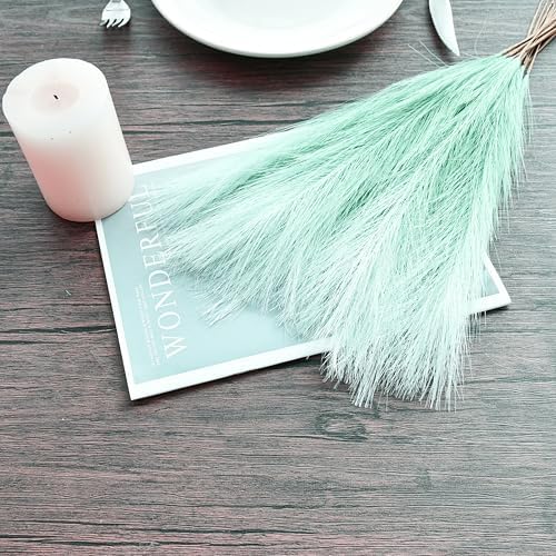 Mandy's 20 Stems Gradient Green Silk Pampas Grass Bouquet - Image 3