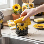 4 Pcs Sunflower Kitchen Decor Ceramic Soap Dispenser Set - Image 5