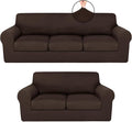 HunnmingRe Sofa Covers for 3 Cushion Couch Stretch Sofa and Loveseat Covers Set by HunnmingRe