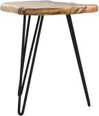 Greenage Cedar Roots Live Edge Side Table 12" x 13.5" x 17.4" Height Natural - Image 5