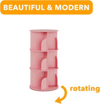 SpaceAid 3 Tier Rotating Bookshelf Tower, Spinning Bookcase Lazy Susan - Image 7