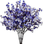 Mandy's 6 Bundles Artificial Shades of Blue Baby’s Breath Flowers by Mandys