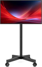 Hemudu Mobile TV Stand for 23-60 Inch LCD LED Flat/Curved Screen TVs, TV Cart by HEMUDU