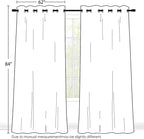 SimpleHome Stone Blue 100% Blackout Curtains Room Darkening Living Room 84L | - Image 2