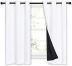 NICETOWN 100% Blackout Curtains 54 inches Long, Double-Deck Completely Blackout by NICETOWN