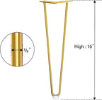 SMARTSTANDARD 16 Inch Hairpin Furniture Legs, 3/8'' Rods Metal Home DIY Projects - Image 7