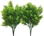 CATTREE Artificial Shrubs Bushes, Plastic Fern Leaves Simulation Faux Grass Realistic Fake Plants Wedding Indoor Outdoor Home Garden Verandah Kitchen Table Centerpieces Arrangements Decoration 2 pcs by CATTREE