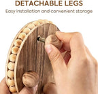 HouseJoy 2pcs Wood Risers for Display, Round Stand for Distressed Decor - Image 3